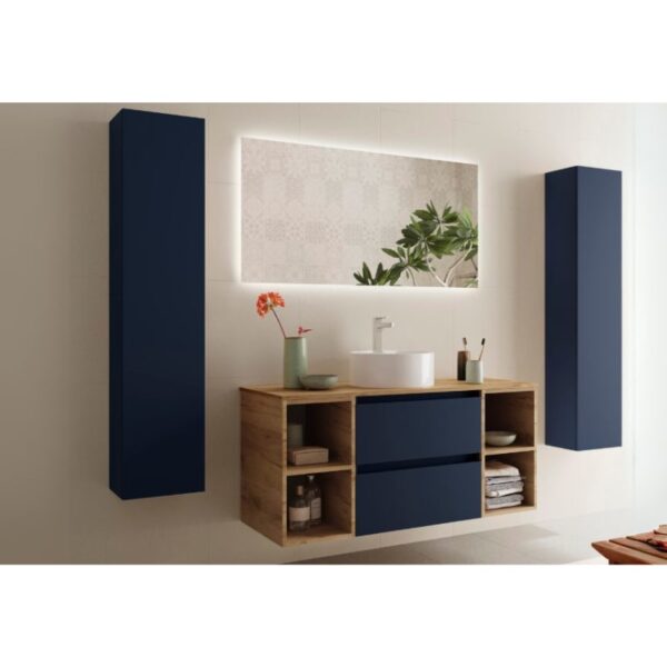 Conjunto mueble de baño con lavabo sobre encimera Bequia Salgar principal 3