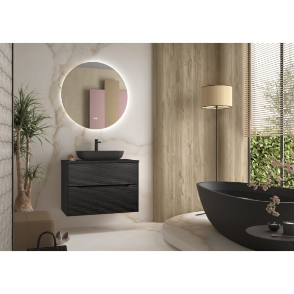 Mueble de baño con encimera de madera Sahara Coycama principal 4