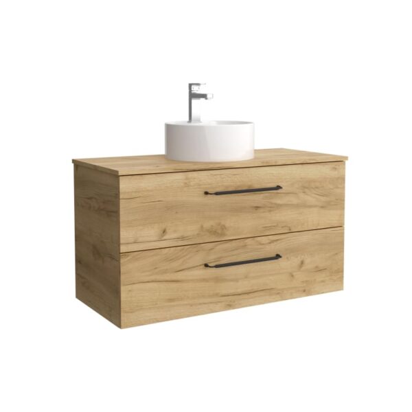 Conjunto mueble de baño con lavabo sobre encimera Moria Salgar detalle 6