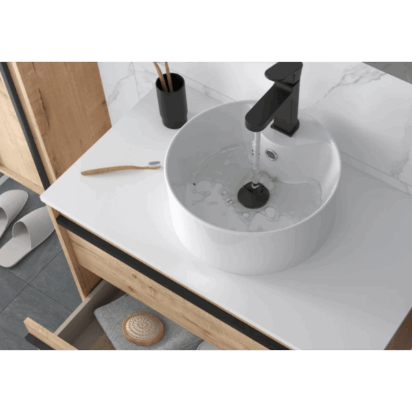 Mueble de baño con encimera de madera Attila Salgar detalle 8