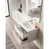 Mueble de baño con encimera de madera Landes Coycama detalle 1