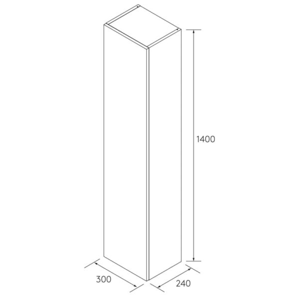 Columnas de baño Bequia Salgar croquis 15