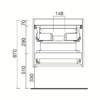 Mueble de baño Renoir Salgar croquis 2