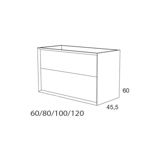 Mueble de baño Sue Lux Avila Dos croquis 8