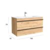 Conjunto mueble de baño Born Salgar detalle 8