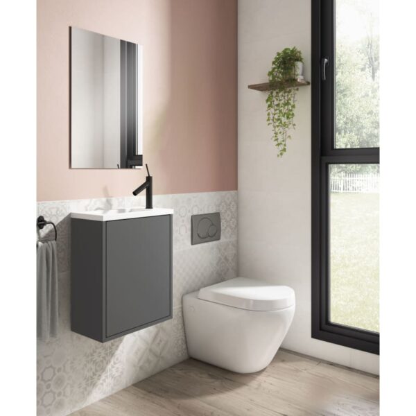 Conjunto completo mueble de baño fondo reducido 22 cm Loft Visobath principal 1