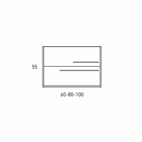 Conjunto mueble de baño Aqua Visobath croquis 10