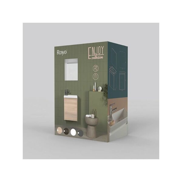 Conjunto completo mueble de baño fondo reducido 27,5 cm Enjoy Royo opción 12