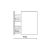 Mueble de baño Renoir Salgar croquis 3