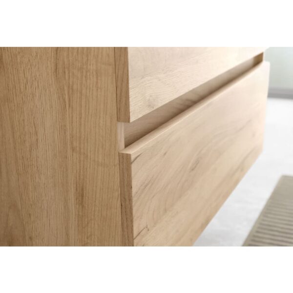 Conjunto mueble de baño con lavabo sobre encimera Bequia Salgar detalle 5