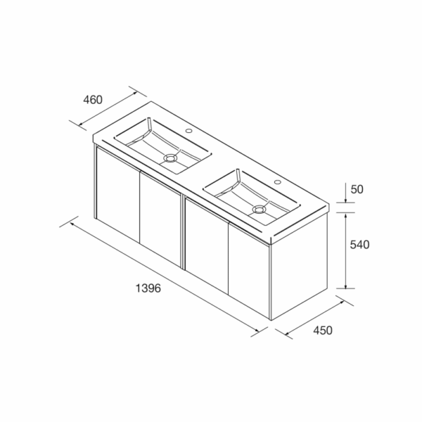 Conjunto mueble de baño Noja Salgar detalle 9