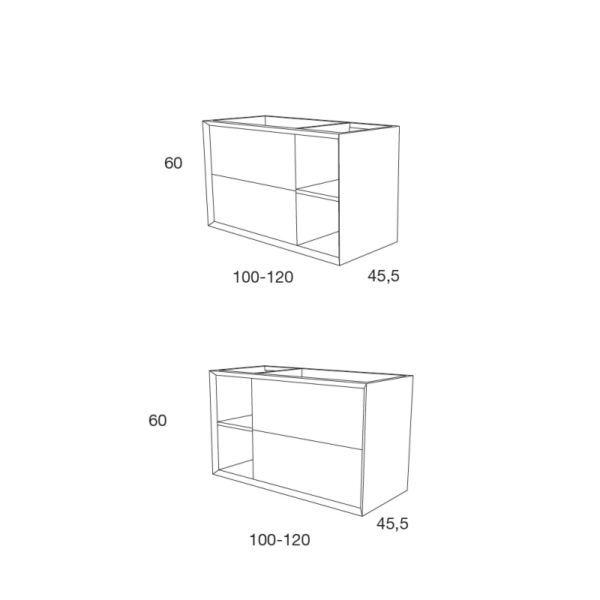 Mueble de baño Sue Lux Avila Dos croquis 4