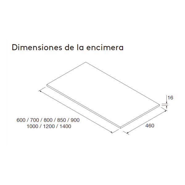 Mueble de baño con encimera de madera Attila Salgar croquis 35