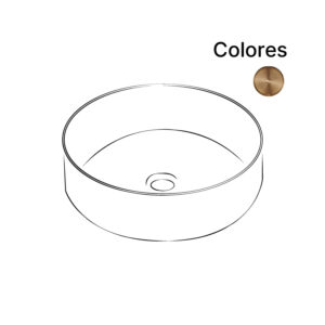 Lavabos color bronce