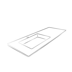 Lavabos desplazados a la izquierda