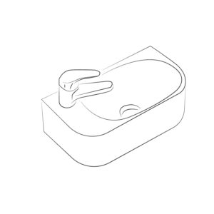 Lavabos suspendidos de fondo reducido