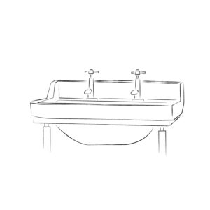 Lavabos suspendidos vintage