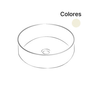 Lavabos sobre encimera beige