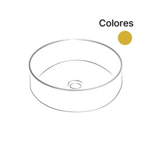 Lavabos sobre encimera dorados