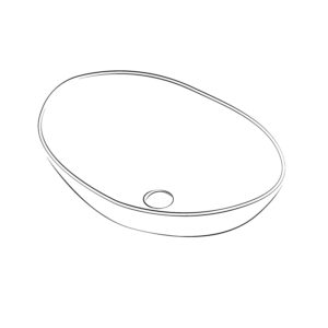 Lavabos sobre encimera ovalados