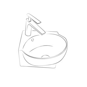 Lavabos sobre encimera de porcelana