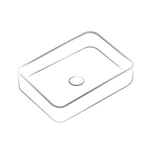 Lavabos sobre encimera rectangulares