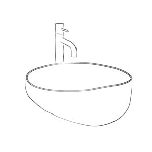 Lavabos sobre encimera rústicos