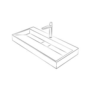 Lavabos sobre encimera de solid surface