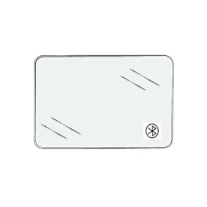 Espejos de baño rectangulares con led