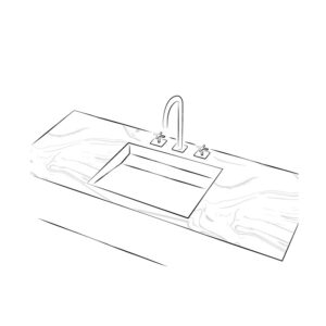 Lavabos suspendidos de mármol