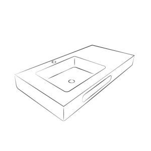 Lavabos suspendidos de resina