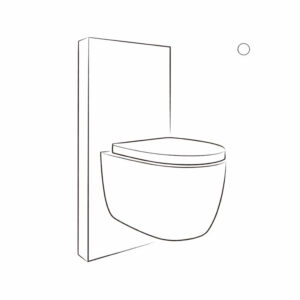 Inodoros suspendidos blancos