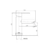 Grifo de lavabo Iony GME croquis 2