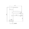 Grifo de lavabo Iony GME croquis 3