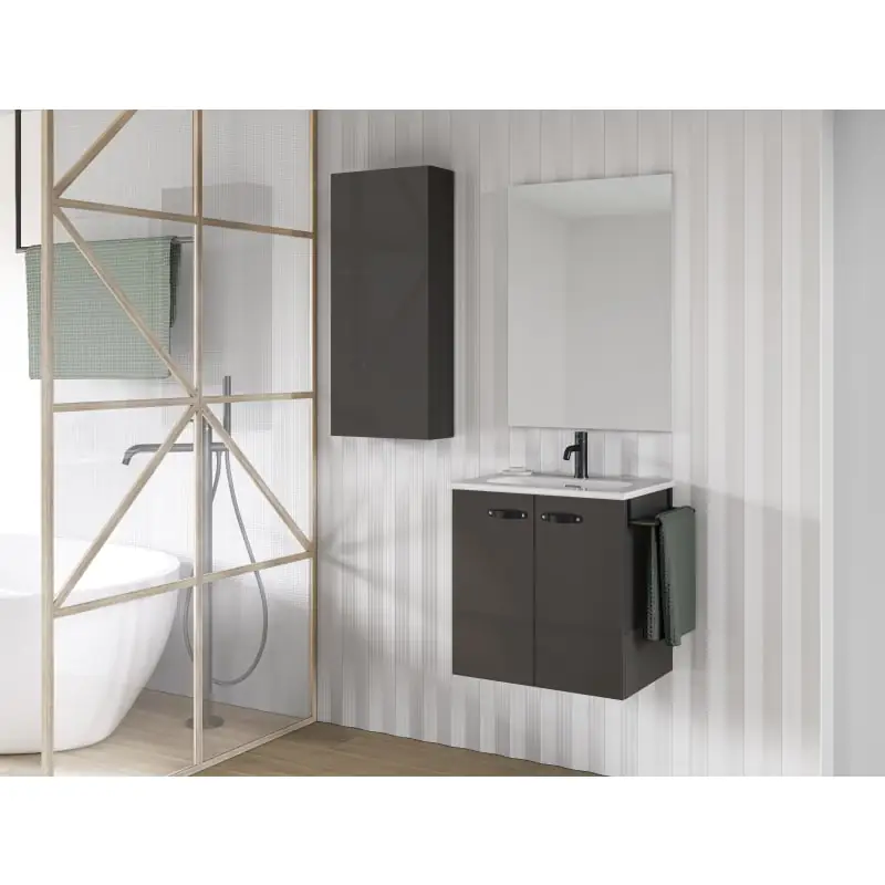 Conjunto completo mueble de baño fondo reducido 35 cm Aneko Amizuva principal 6