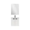 Conjunto completo mueble de baño fondo reducido 35 cm Aneko Amizuva 3D 13
