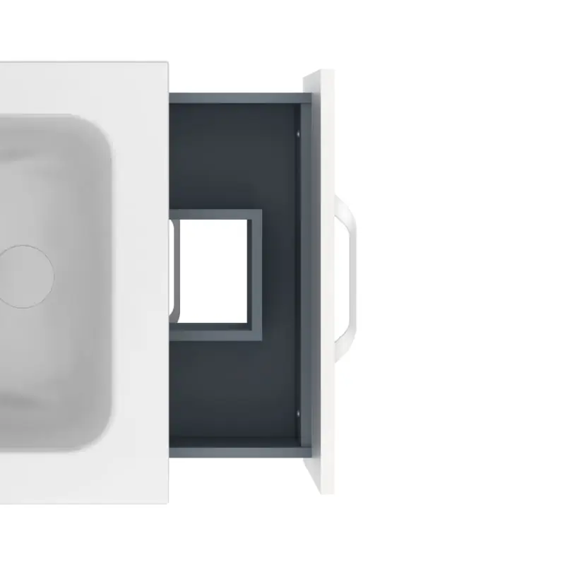 Conjunto completo mueble de baño fondo reducido 35 cm Hone Amizuva detalle 10