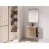 Conjunto completo mueble de baño fondo reducido 35 cm Hone Amizuva principal 3