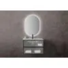 Conjunto mueble de baño frente cristal mate Koba Sanchís principal 0