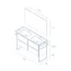 Conjunto mueble de baño Keiko Amizuva croquis 5