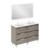 Conjunto mueble de baño Suki Amizuva 3D 12