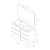 Conjunto mueble de baño Suki Amizuva croquis 10