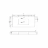 Lavabo encastrado Ambar Coycama croquis 6