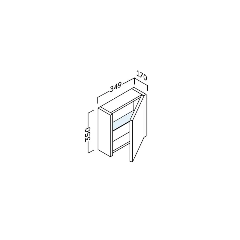 Mueble auxiliar de baño Joker Coycama croquis 18