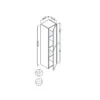 Columna de baño Joker Coycama croquis 15