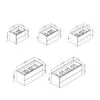 Mueble de baño Landes Coycama croquis 5
