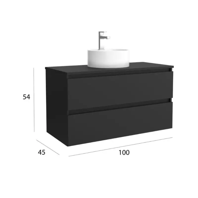 Mueble de baño para lavabo sobre encimera Bequia Salgar detalle 9